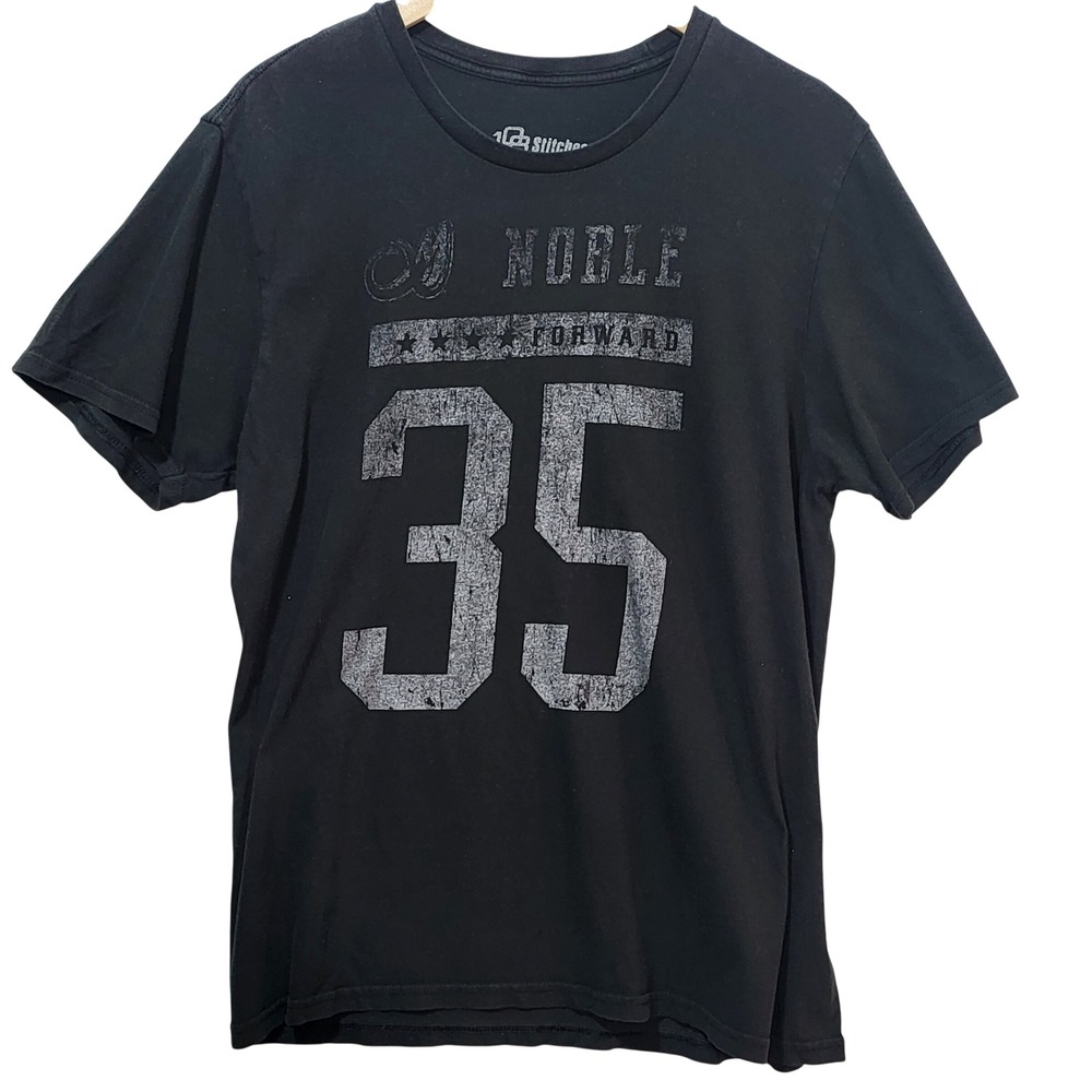 18 Stitches Jeremy Noble 35 NLL Lacrosse Graphic T-Shirt Mens Large‎ Cotton *